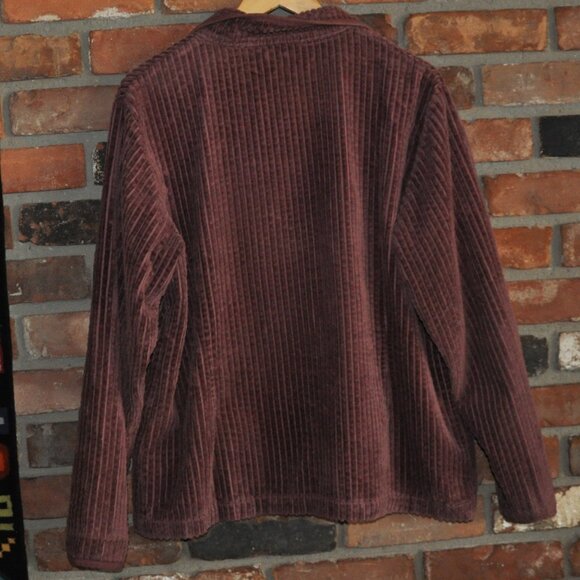 Vintage Woolrich Corduroy Zip-up Coat Jacket Hazel Berry XL - Picture 8 of 9